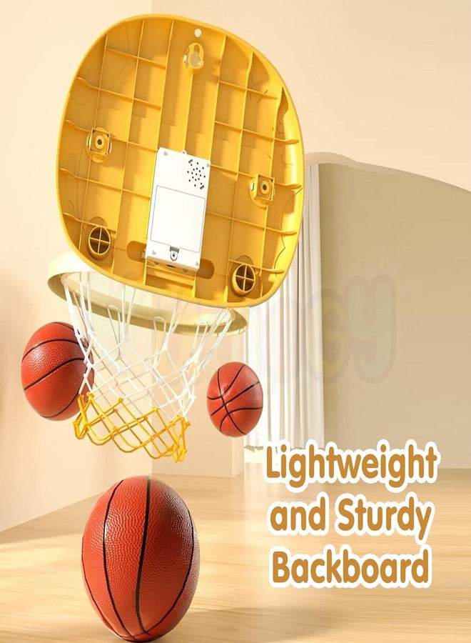 Kidology Indoor Mini Wall Basketball Hoop Set for Kids |Hanging Dart Board |2-in-1 Portable Cute Bunny Design Outdoor Mini Ball & Rings Games,Gift for Kids 3+ (Multicolor) - Image 5